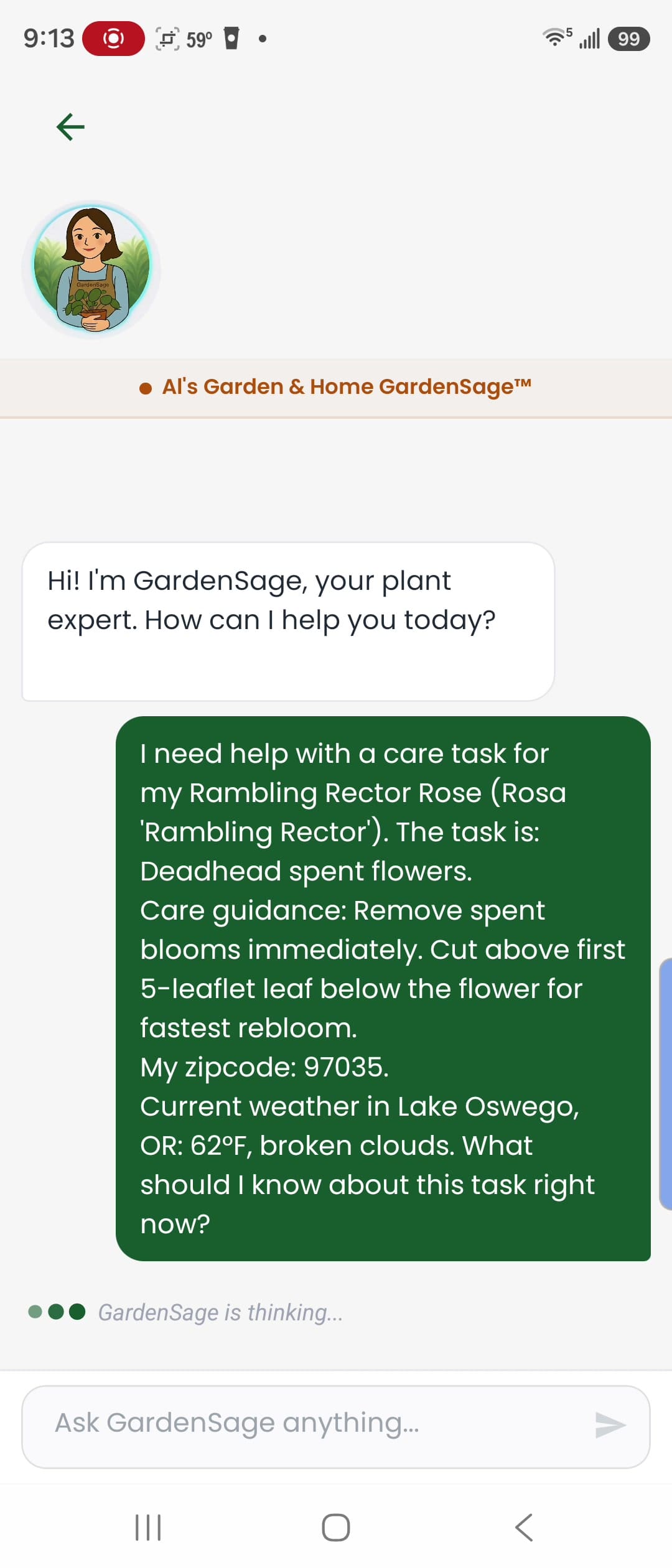 A little care, right on time