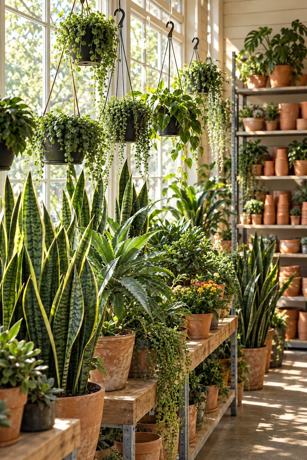 Sunlit plant nursery